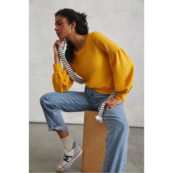 Anthropologie Bayleigh Cropped Top NWT Size XL - Picture 1 of 13